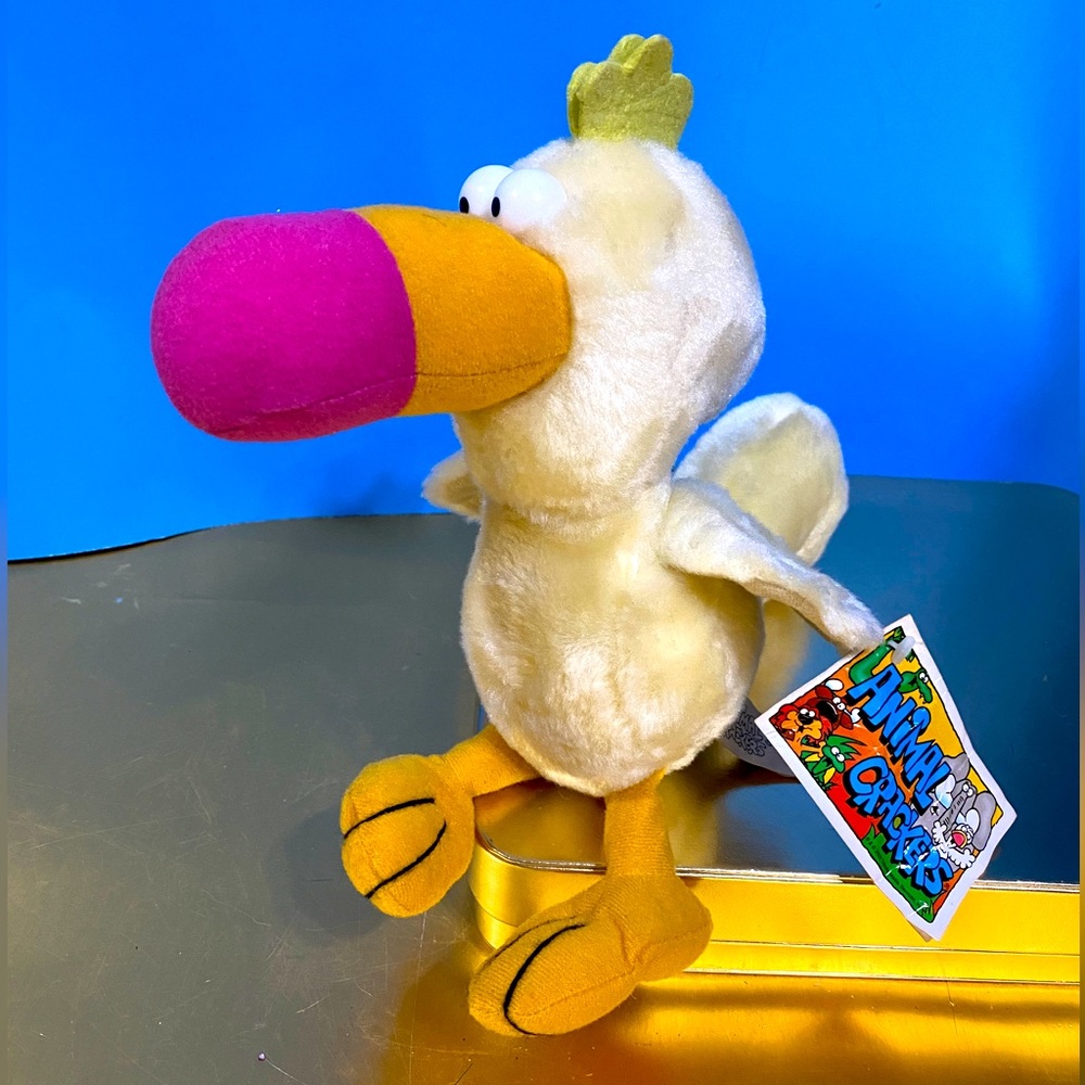 ANIMAL CRACKERS VINTAGE DODO BIRD PLUSH WITH ORIGINAL ATTACHED TAGS 10”